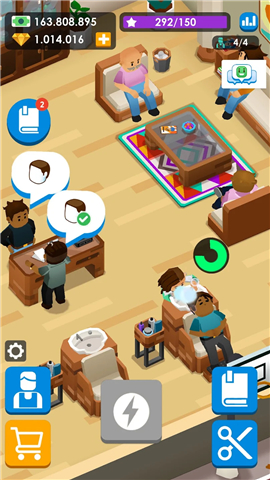 Idle Barber Shop Tycoon - Game screenshot