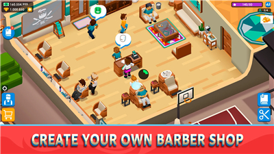 Idle Barber Shop Tycoon - Game screenshot