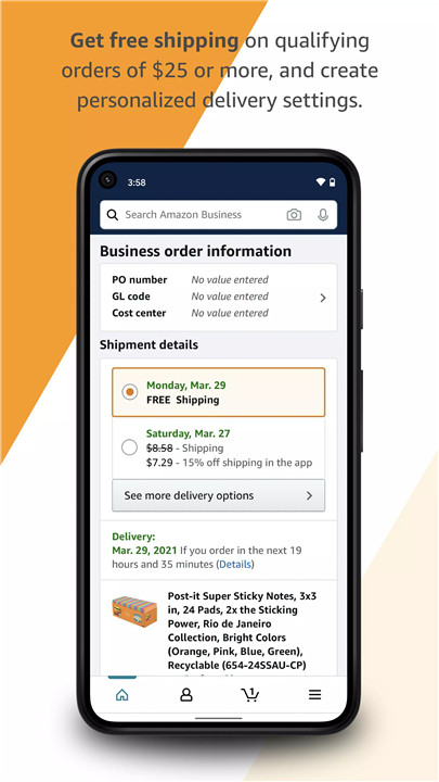 Amazon Business screenshot