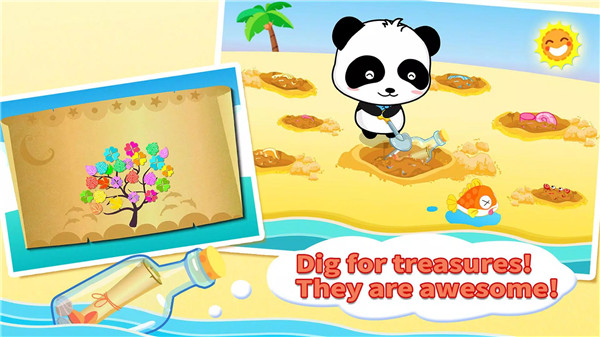 Baby Panda Treasure Island screenshot