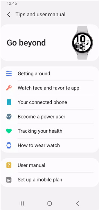 Galaxy Wearable screenshot