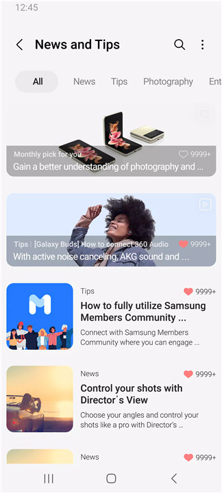 Samsung Members screenshot