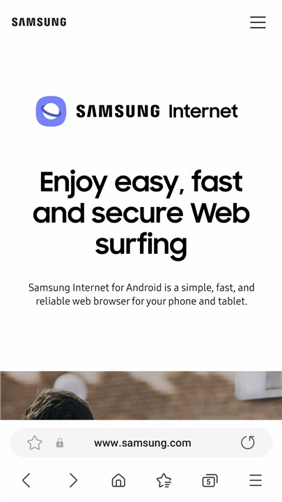 Samsung Internet Browser Beta screenshot