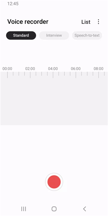 Samsung Voice Recorder screenshot