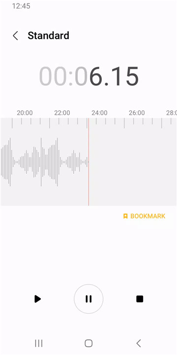 Samsung Voice Recorder screenshot