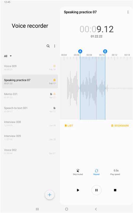 Samsung Voice Recorder