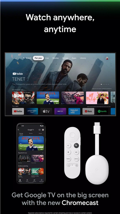 Google TV screenshot