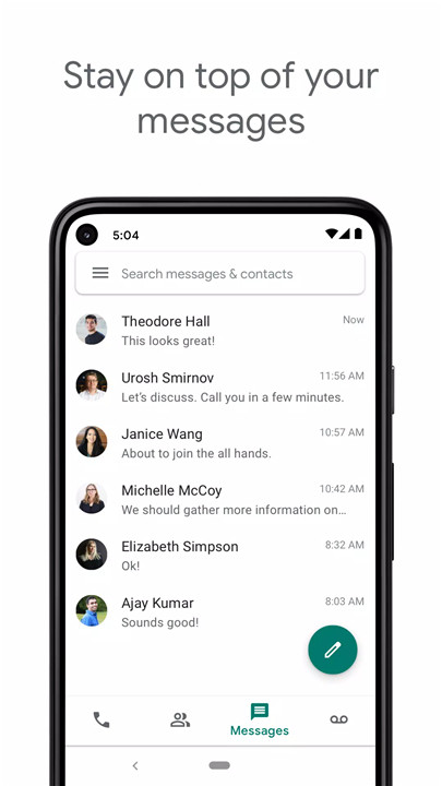 Google Voice screenshot