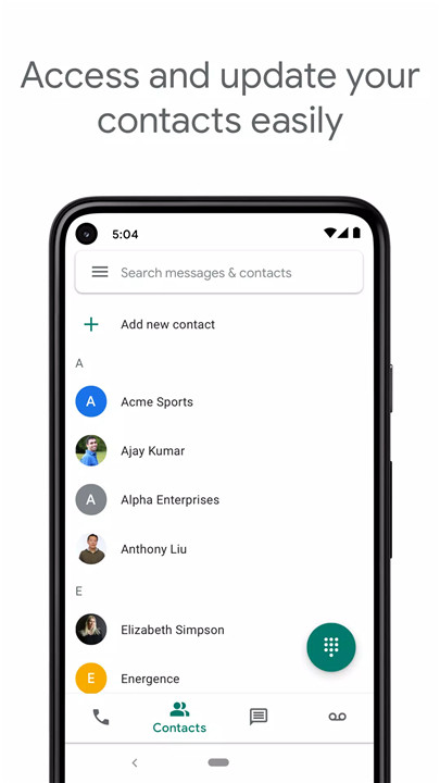 Google Voice screenshot