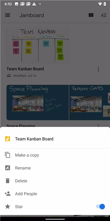 Jamboard screenshot