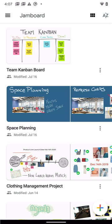 Jamboard screenshot