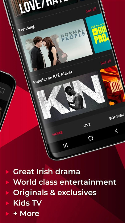 RTÉ Player screenshot