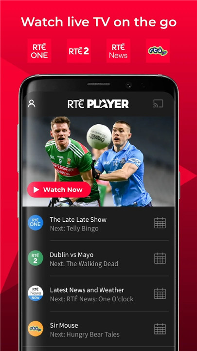 RTÉ Player screenshot