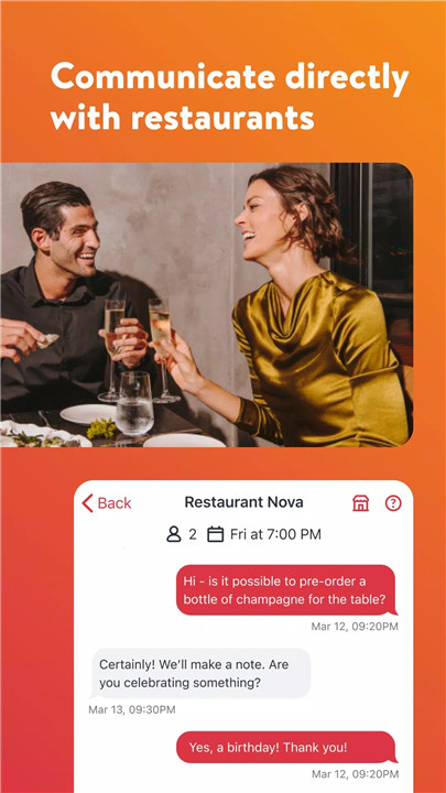 OpenTable screenshot