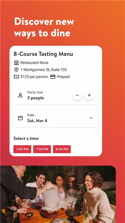 OpenTable screenshot