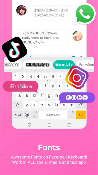 Facemoji Emoji Keyboard Pro screenshot