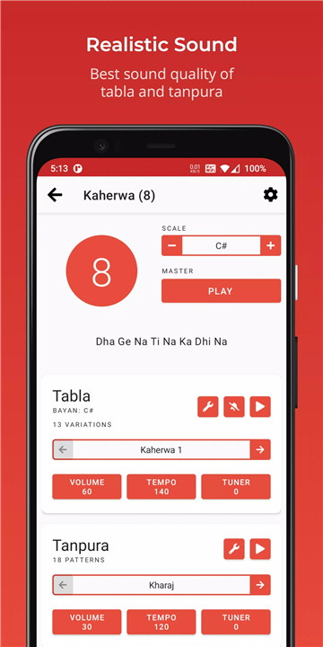 Rhythm with Tabla & Tanpura screenshot