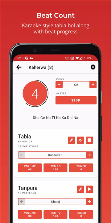 Rhythm with Tabla & Tanpura screenshot