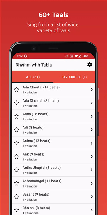 Rhythm with Tabla & Tanpura screenshot