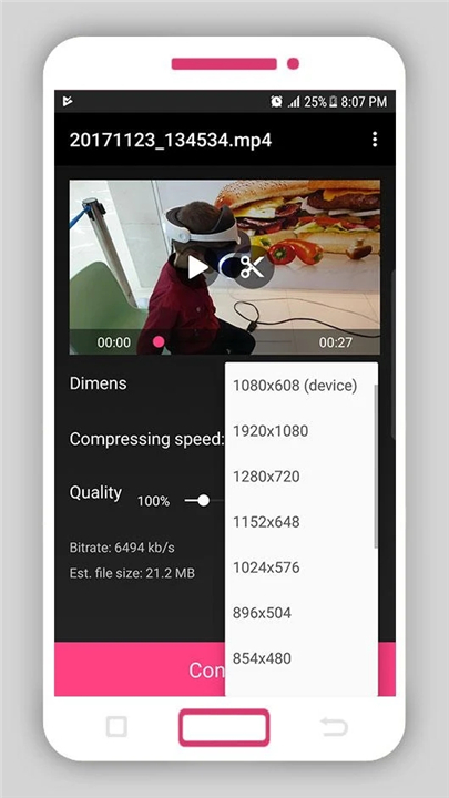 Smart Video Compressor resizer screenshot