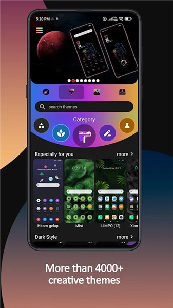 Themes screenshot