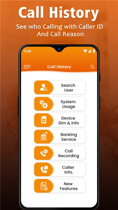 Call History screenshot