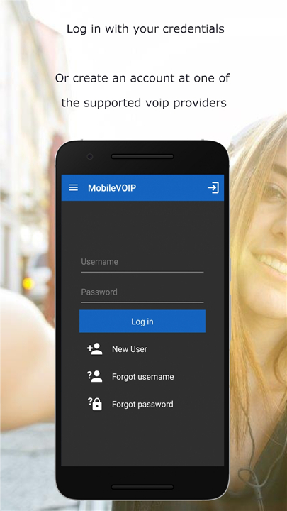 MobileVOIP screenshot