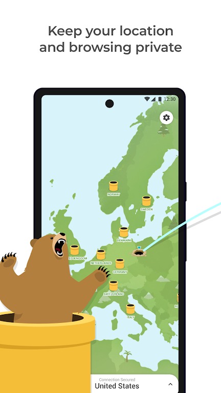 TunnelBear VPN screenshot