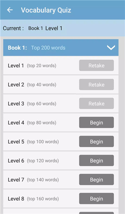 English Vocabulary screenshot