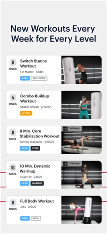 FightCamp Home Boxing Workouts screenshot