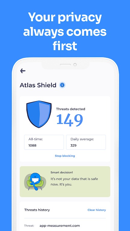 Atlas VPN screenshot