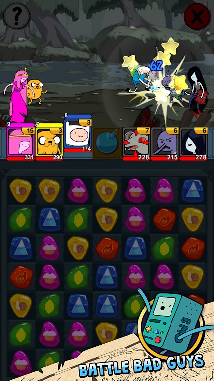 Adventure Time Puzzle Quest screenshot