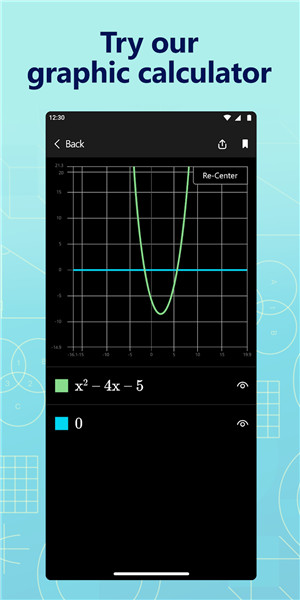 Microsoft Maths Solver screenshot