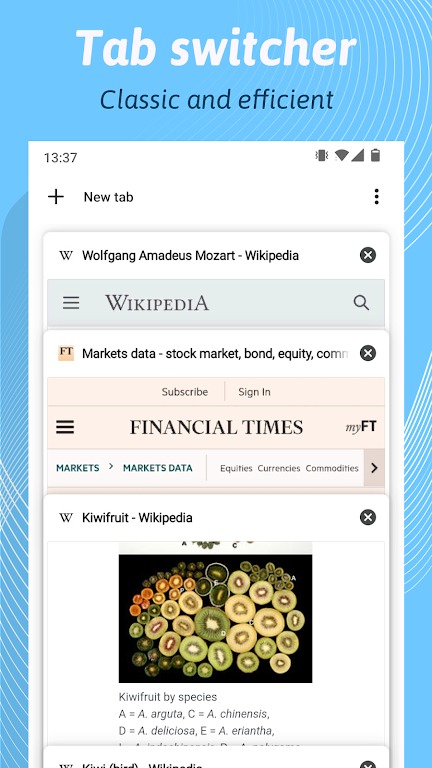 Kiwi Browser screenshot