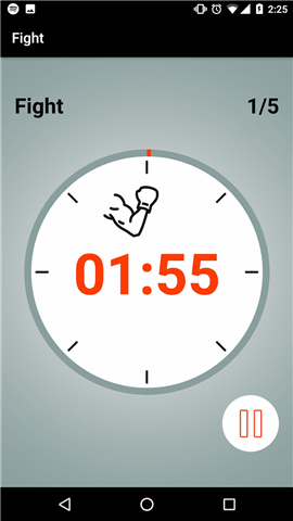 Boxing Round Interval Timer screenshot