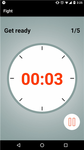 Boxing Round Interval Timer screenshot