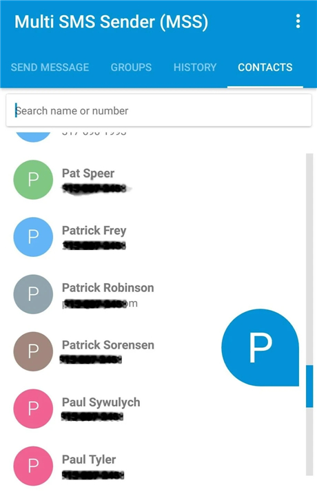 Multi SMS Sender screenshot