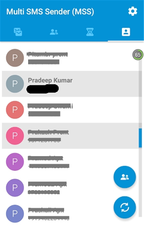 Multi SMS Sender screenshot