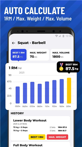 Gym Workout Tracker: Gym Log screenshot