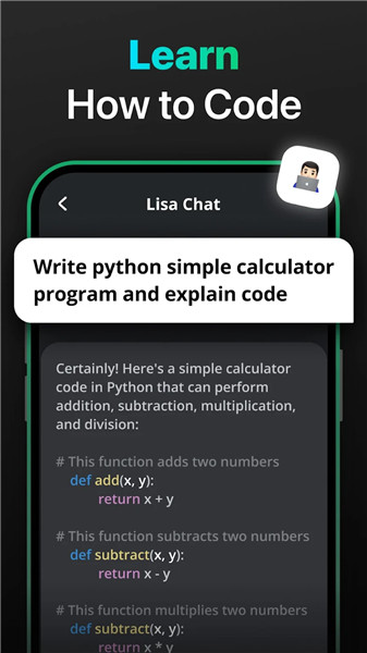 Lisa Chat: AI Bot Assistant screenshot