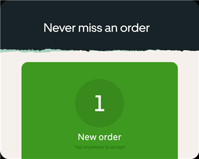 Uber Eats for restaurants screenshot