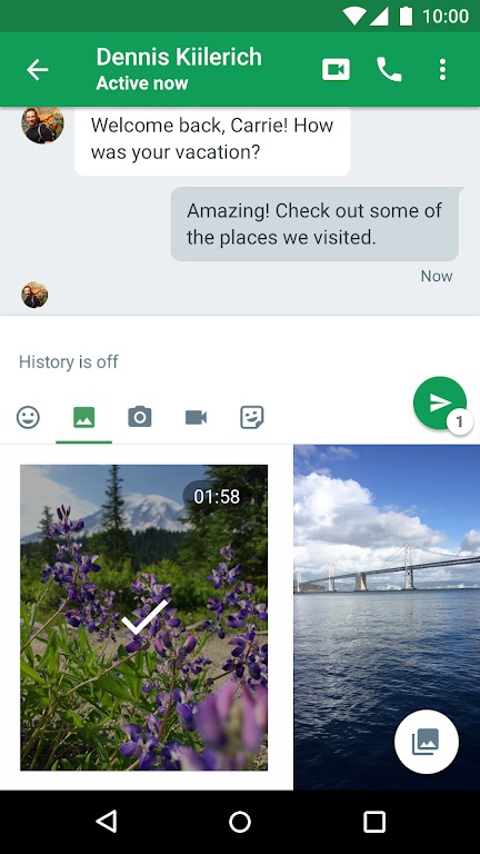 Hangouts screenshot