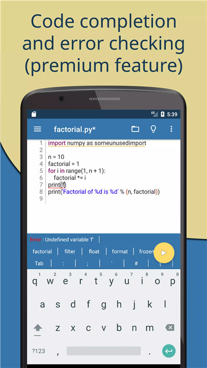 Pydroid 3 screenshot