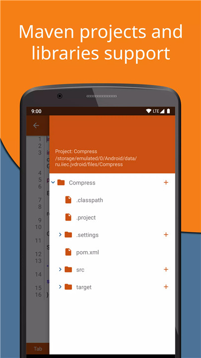 Jvdroid screenshot