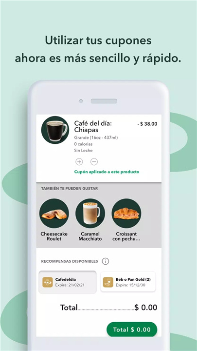 Starbucks México screenshot