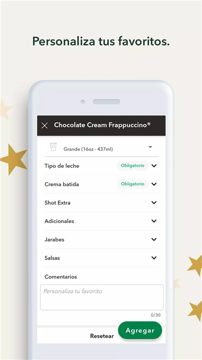 Starbucks México screenshot