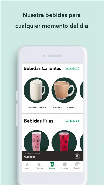 Starbucks México screenshot