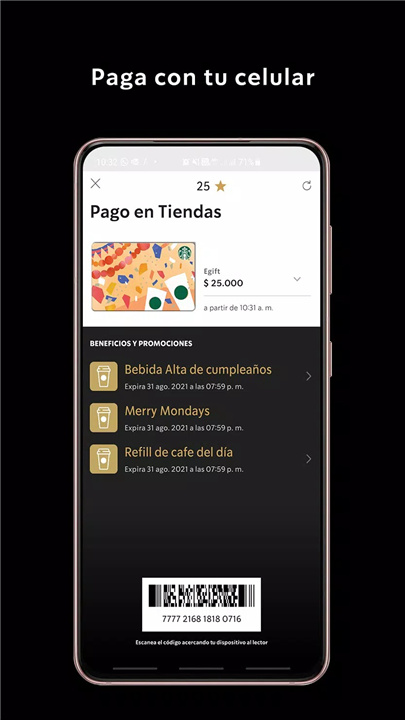 Starbucks Chile screenshot