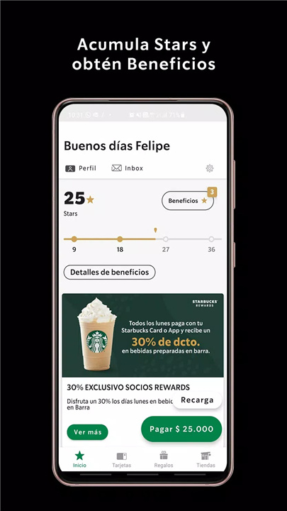 Starbucks Chile screenshot