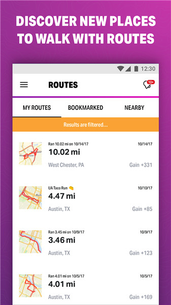 MapMyWalk screenshot